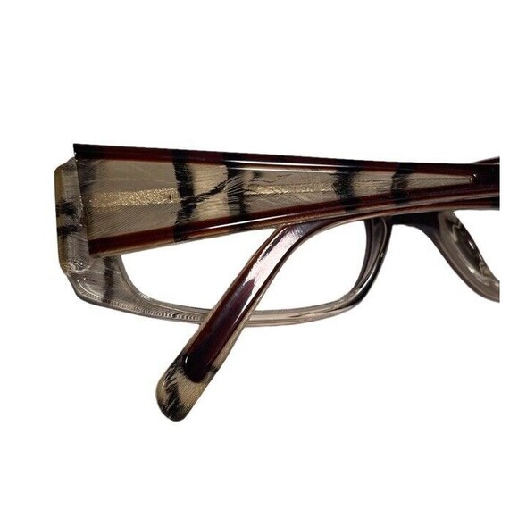 ETE Optical Eye Frames Allos Cygne 51-16-130 Italy w/Real Feathers Designer Mod - Picture 6 of 10